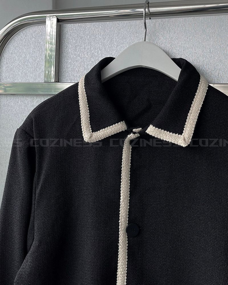 SO Line Collar Tweed Jacket ver.4 (2 colors)