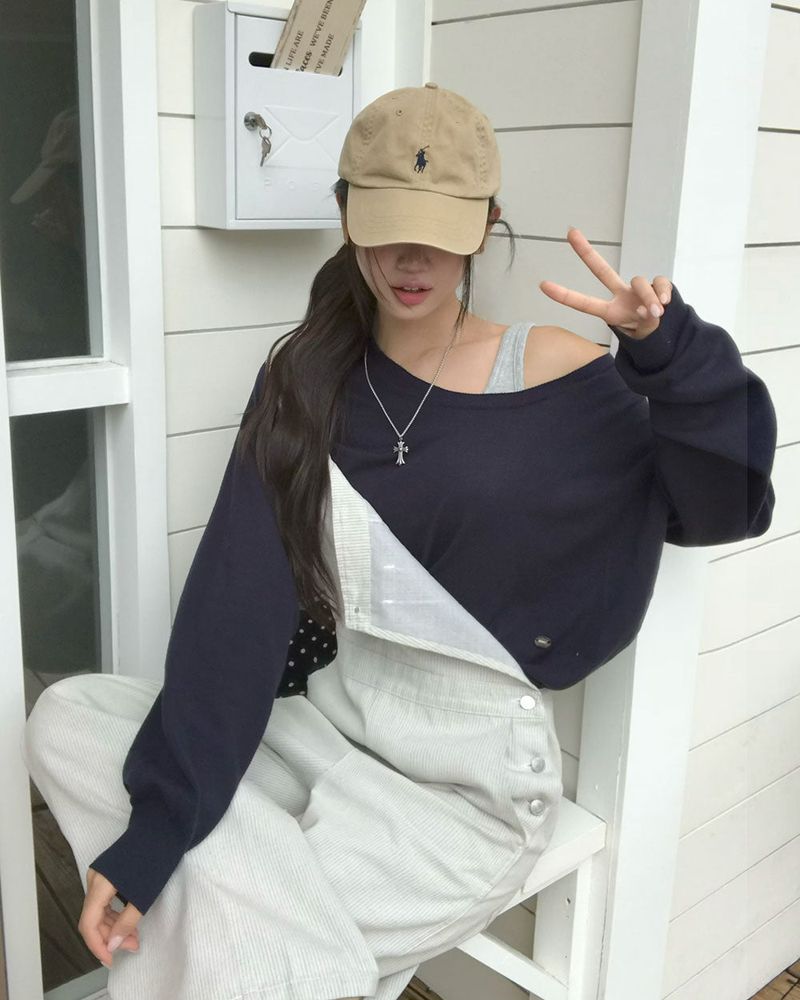[ORIGINAL] Good Day Overall Stripe Wide Pants