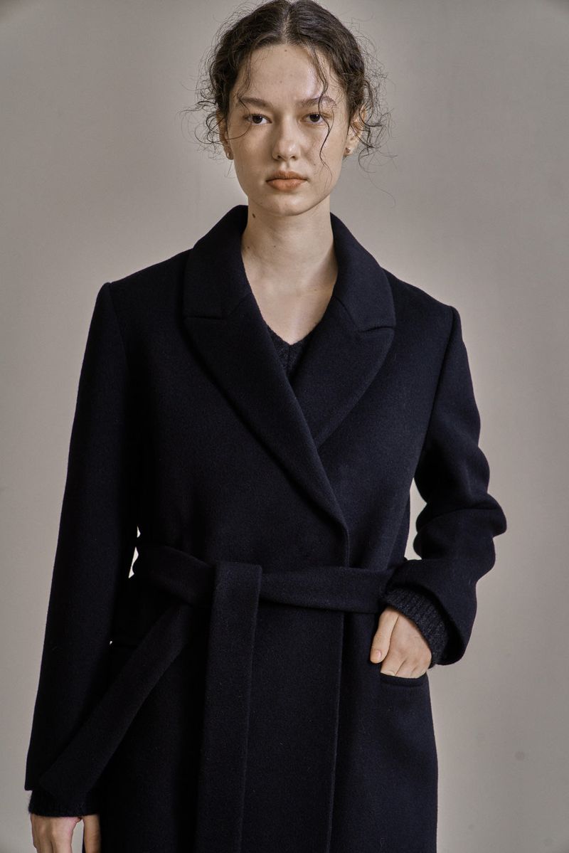 cle（クレ）の「ASYM COAT_BLACK（Jackets/Outerwear）」