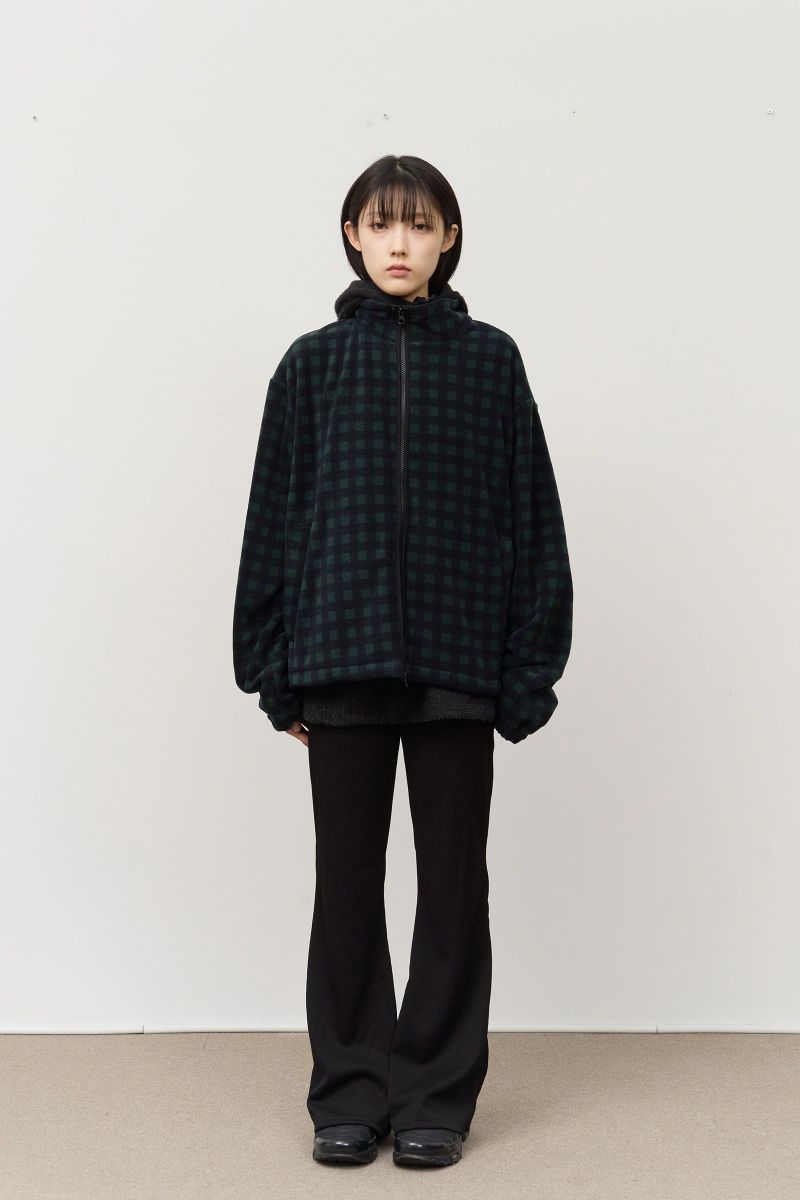 Dock Checked Fleece Zip Up