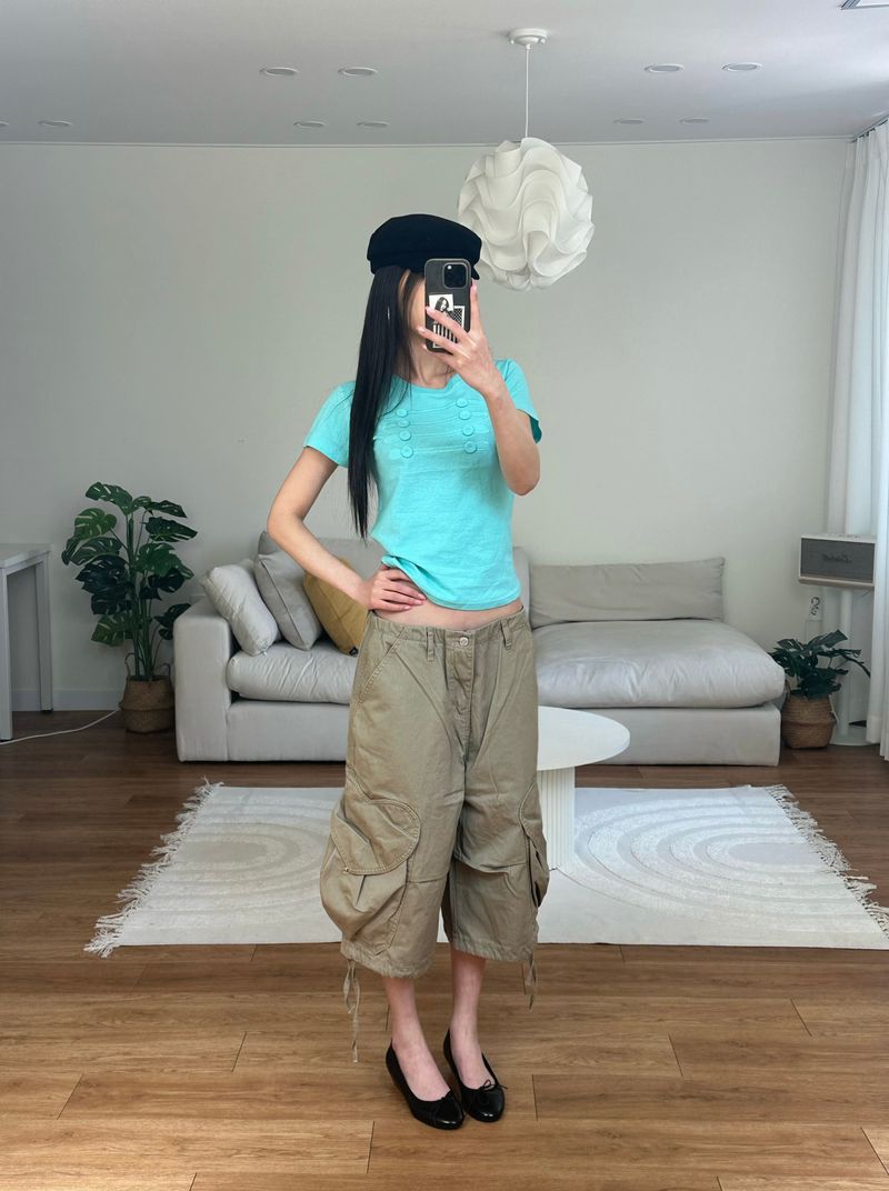 heart cargo bermuda shorts