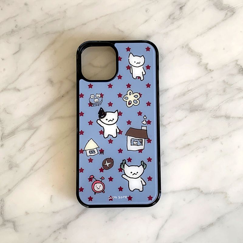 [Bumper Black] Mara Cat Daily Phone Case