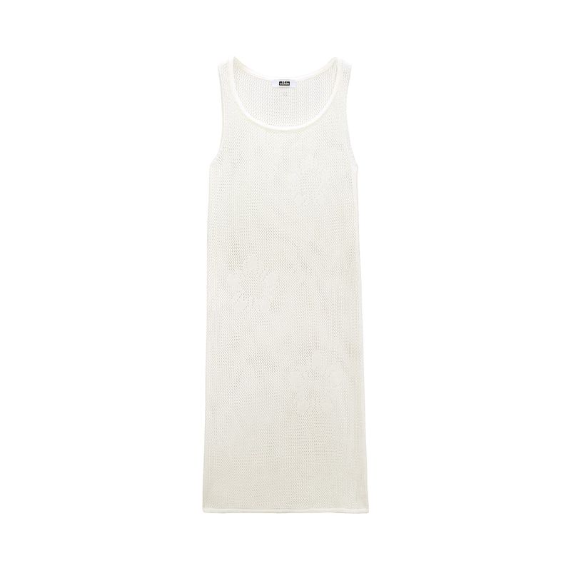 [24SS LSD COLLECTION] MUGUNG Crochet Knit Layered Dress_Ivory