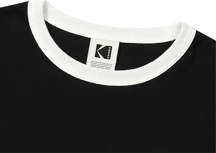 (WOMAN) ESSENTIAL RINGER T-SHIRT【BLACK】