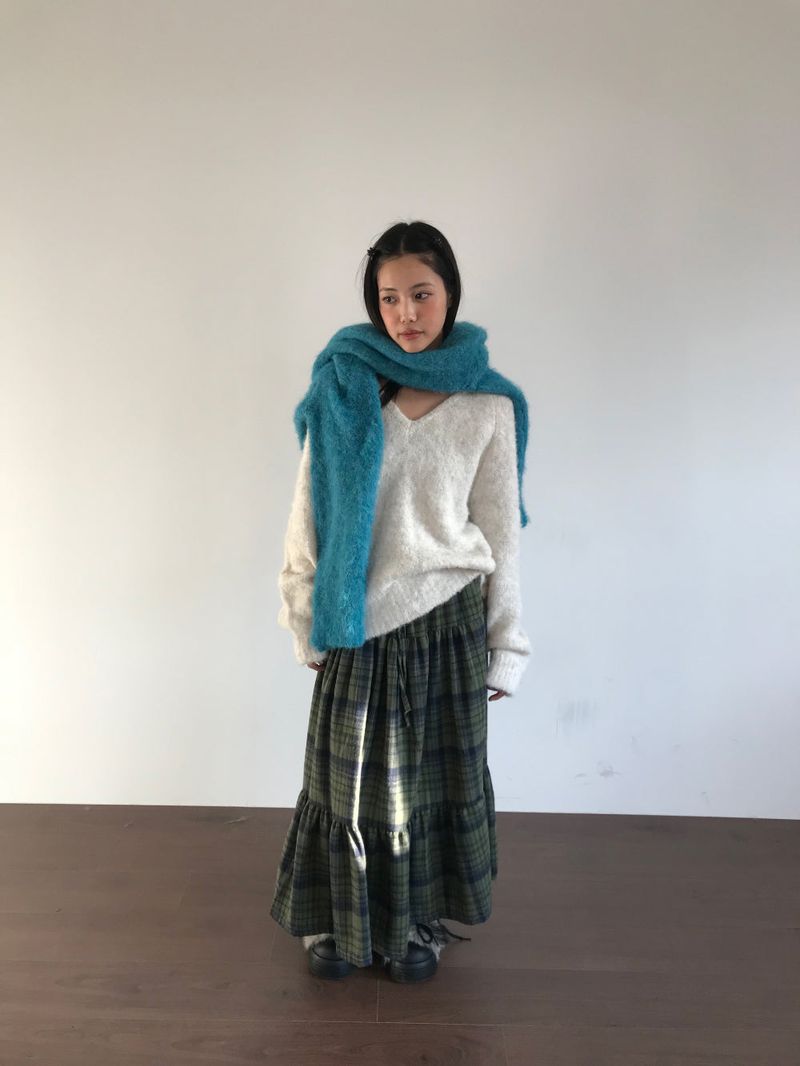 DUGGY(ダギー)の「Windy Checkered Long Skirt (1color)(Skirts)」