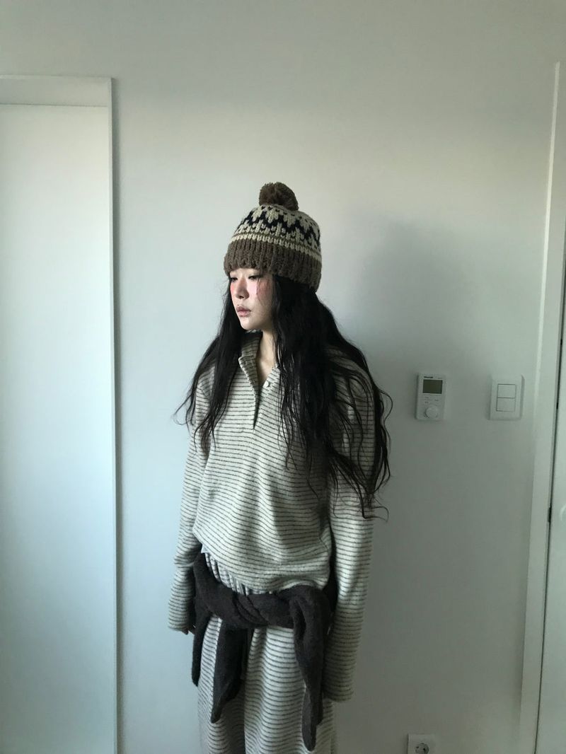 Fwee Fleece Knit Hoodie (2color)