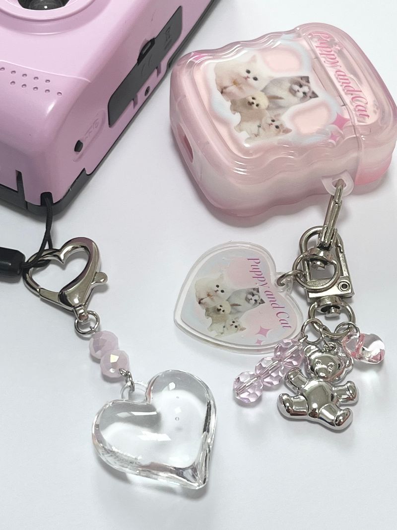 MADE white love keyring