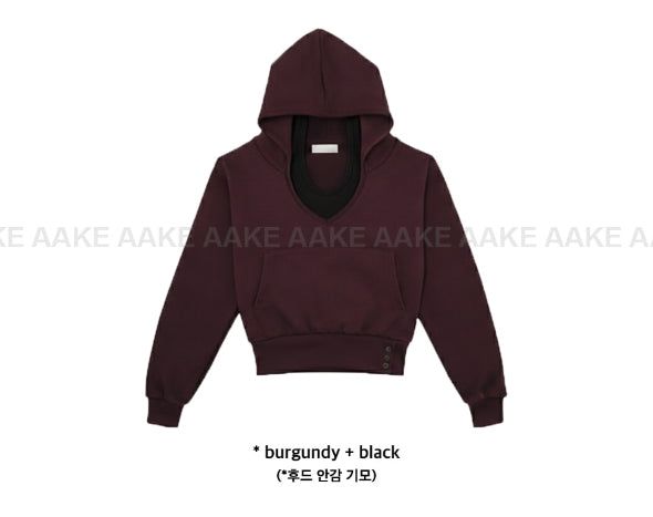 [SET] BUTTON V-HOODIE & HALTER