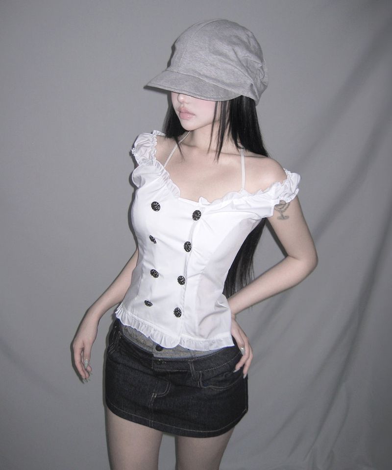 empire low denim sk