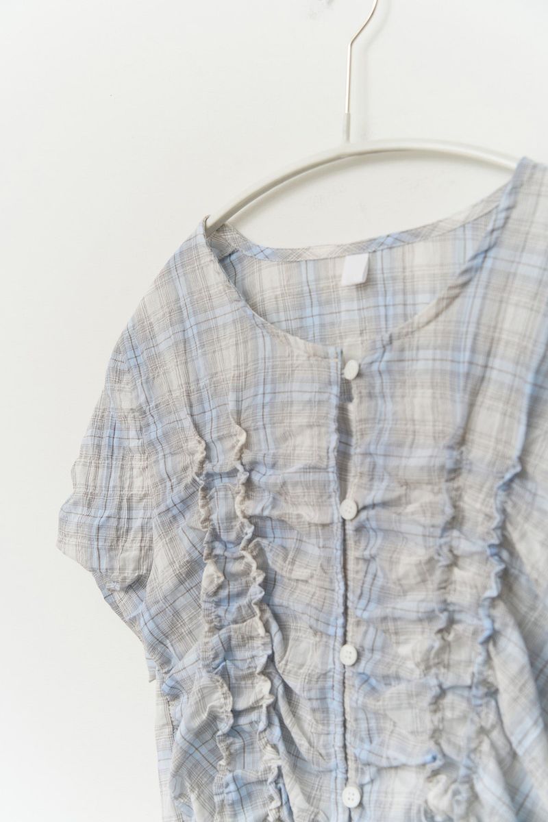 (W) Heal Shirring Blouse