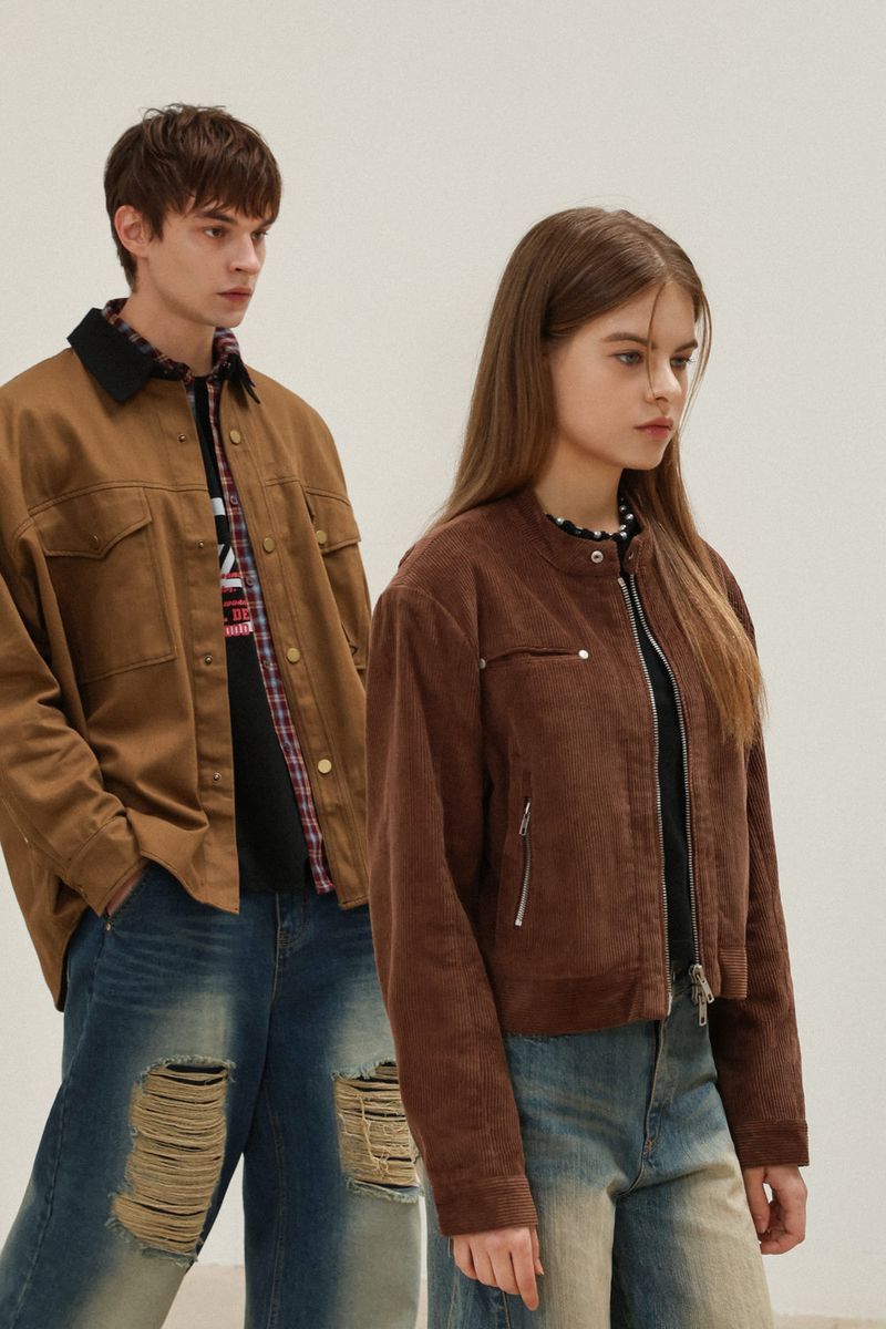 CORDUROY POINT RIDER JACKET