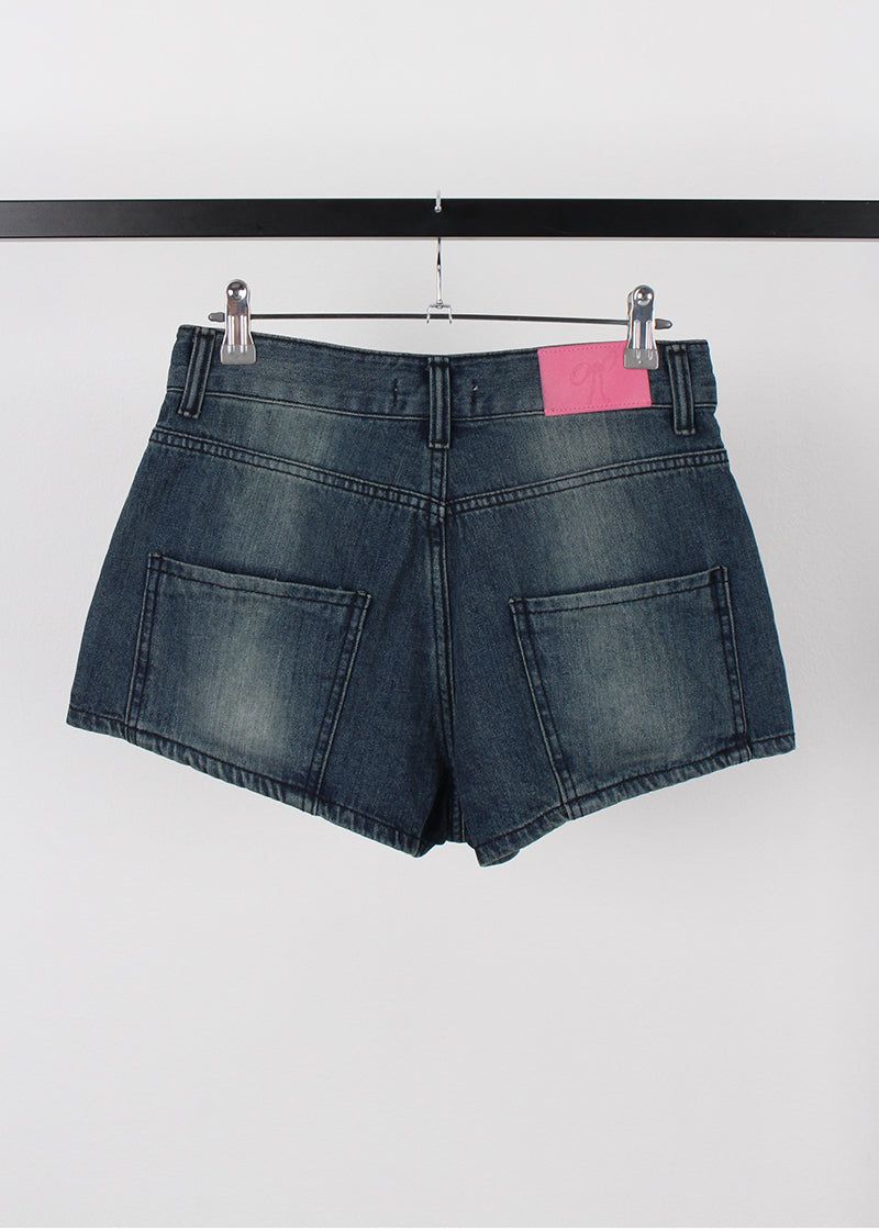MINI SKIRT DENIM PANTS
