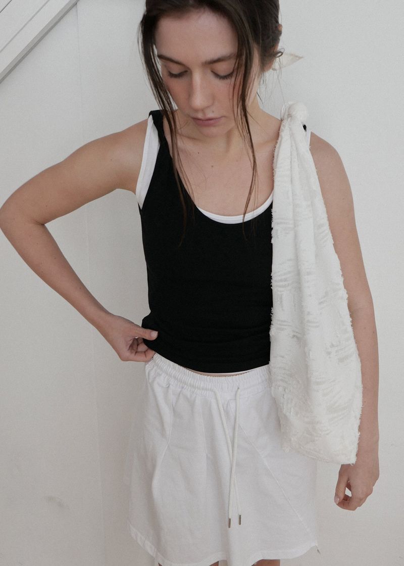 3-way Twist  Sleeveless Top_White
