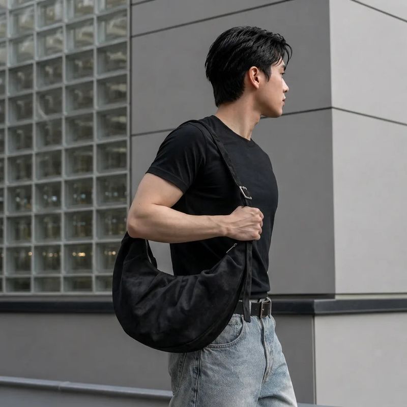 FADE MEET（フェードミート）の「Ruched Crescent Shoulder Bag（Bags）」