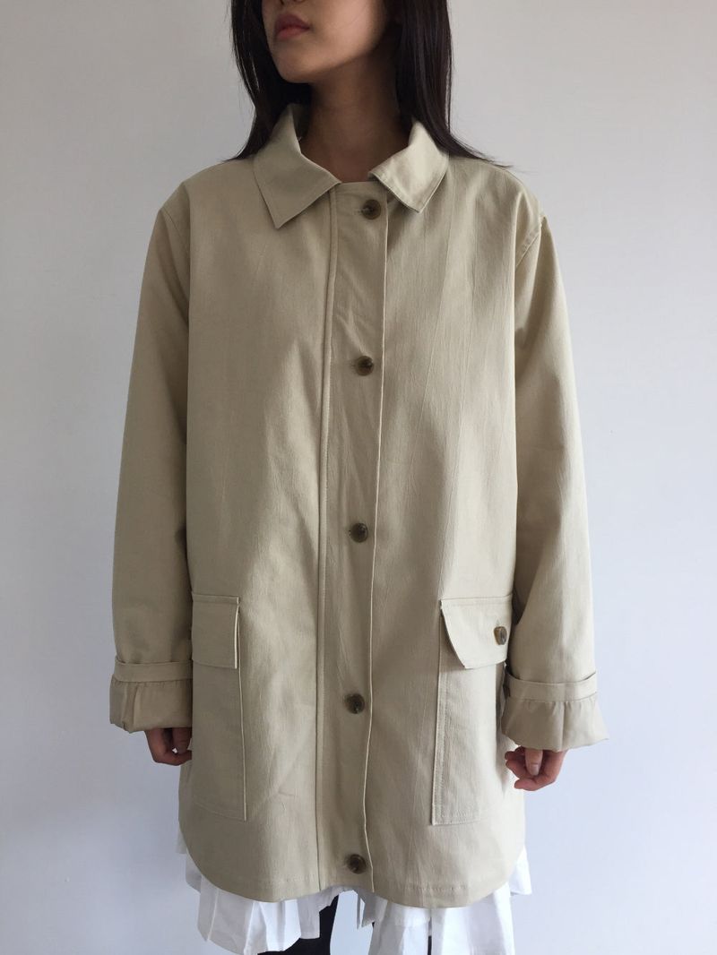 Liam Solid Half Coat (3color)