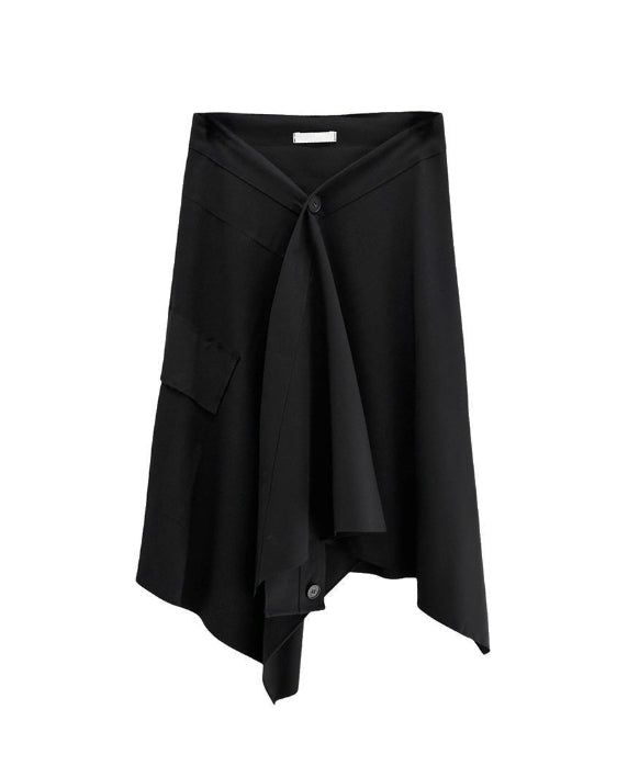 Sherbell Pocket Wrap Layered Skirt