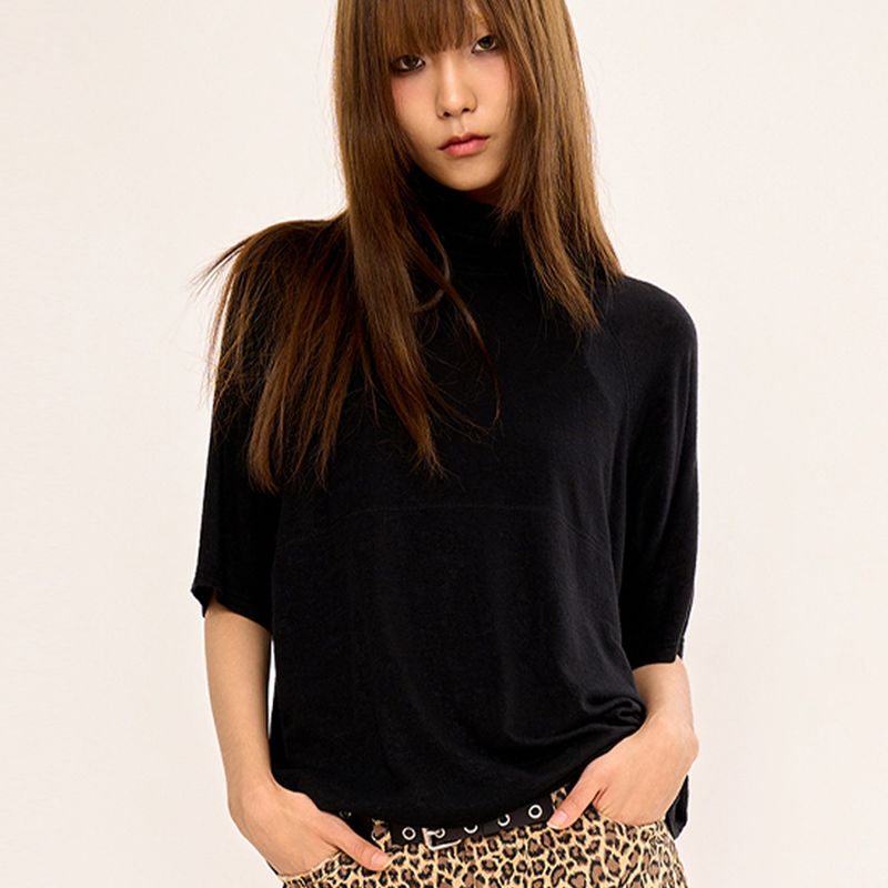 FANYOUNG（ファンヤング）の「Turtle Neck Top - Black（Tops）」