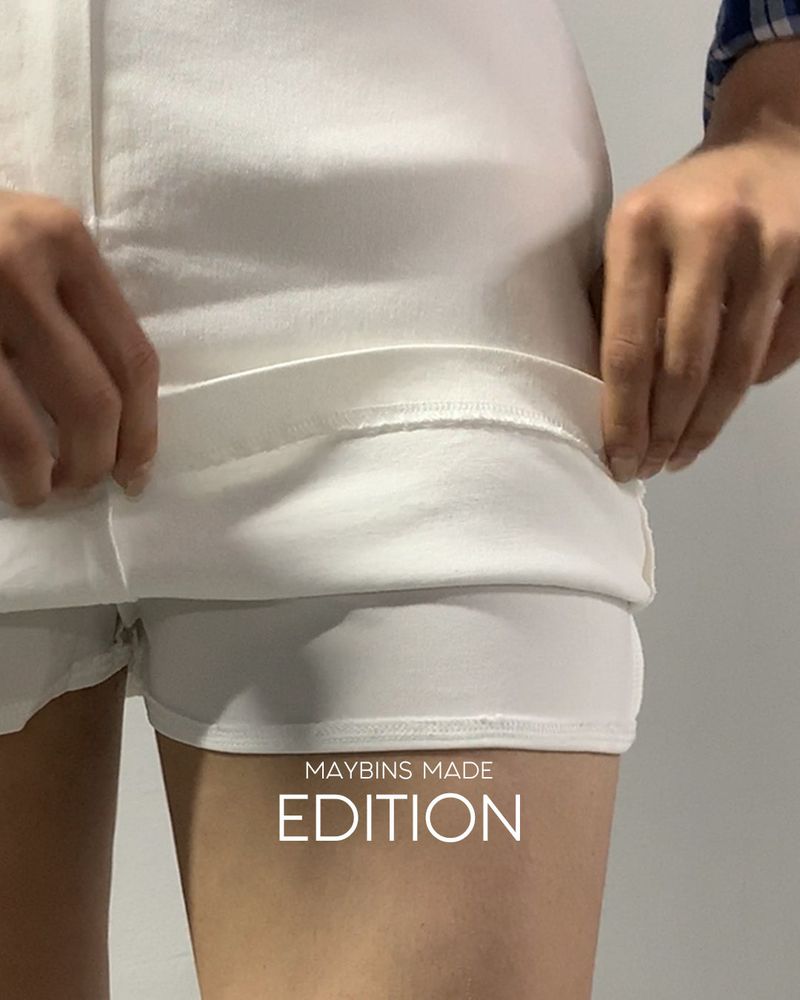 【MADE】Cotton mini skirt (underpants included)