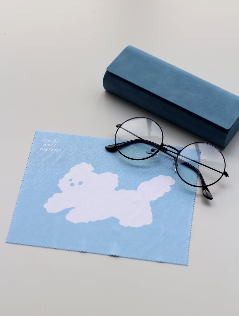 glasses cleaner moonggae Puppy White Dog