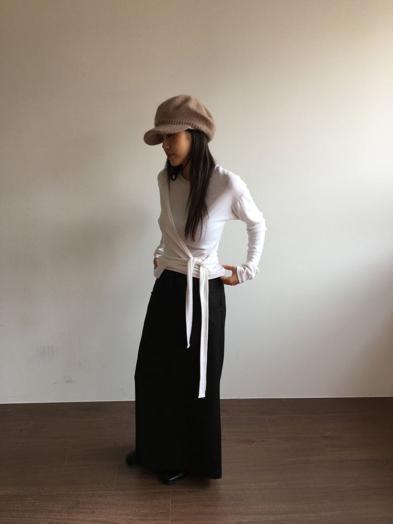 Slit Long Skirt (2 Colors)