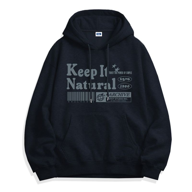 keep it natural hoodie (3color)