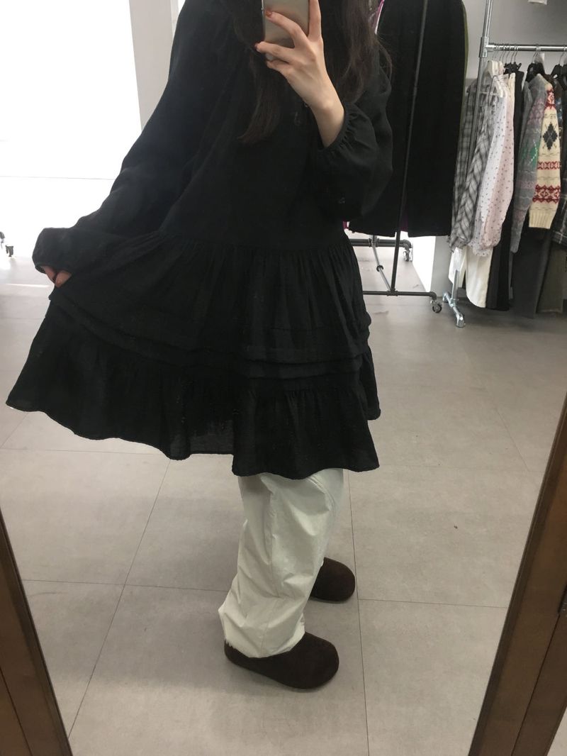 ビクトリアピンタックドレス (2color)