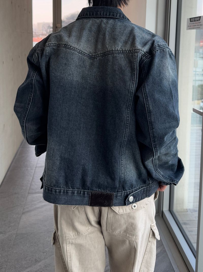Sculp Crop Western Denim Jacket (No.848)