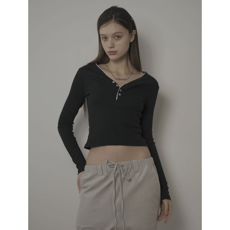 DAISY TOP-BLACK