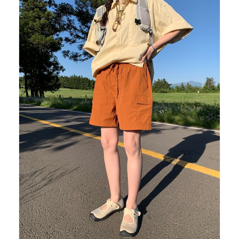 Funny nylon cargo pants
