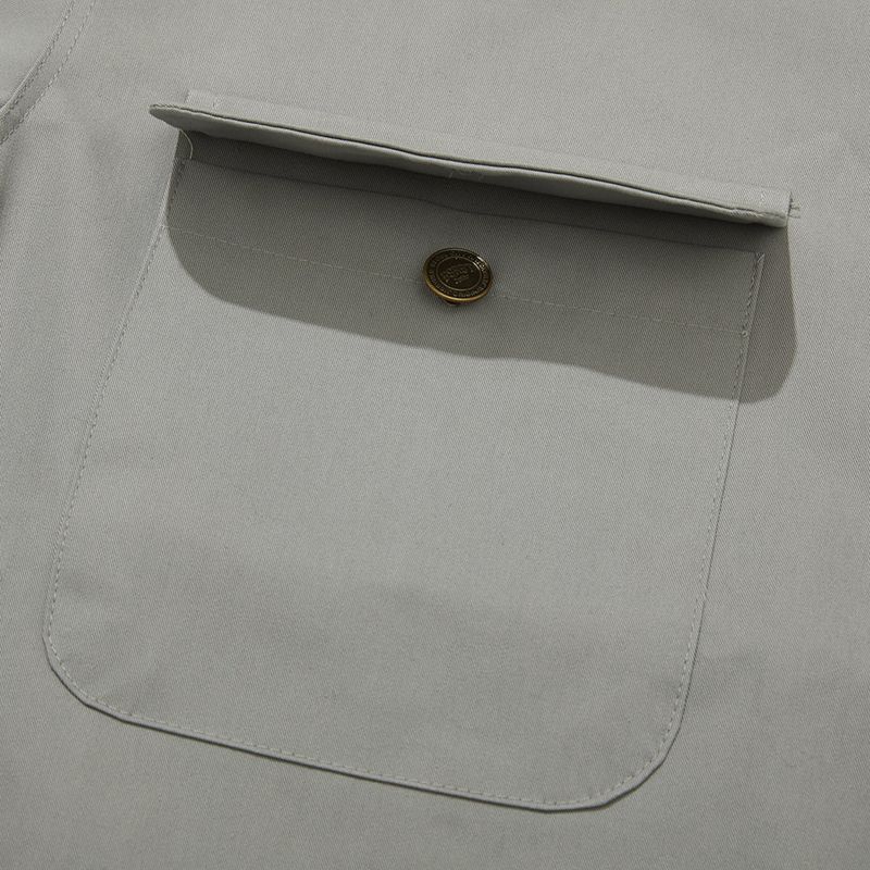 BSR2223FWJK063 LOGO COLLAR COTTON BASIC JACKET GRAY
