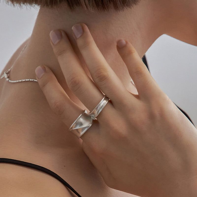 FLIT（フィリット）の「SAND DUNE RING (L) (SILVER)（Accessories）」