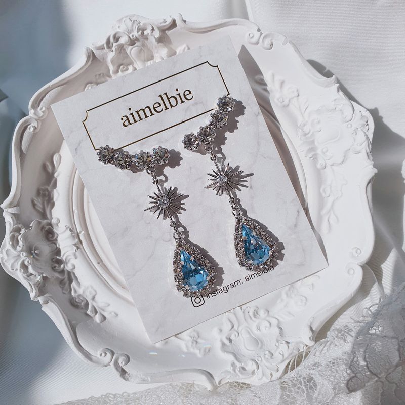 [IVE Liz Earring] Stellar Elf Earring - Light Sapphire