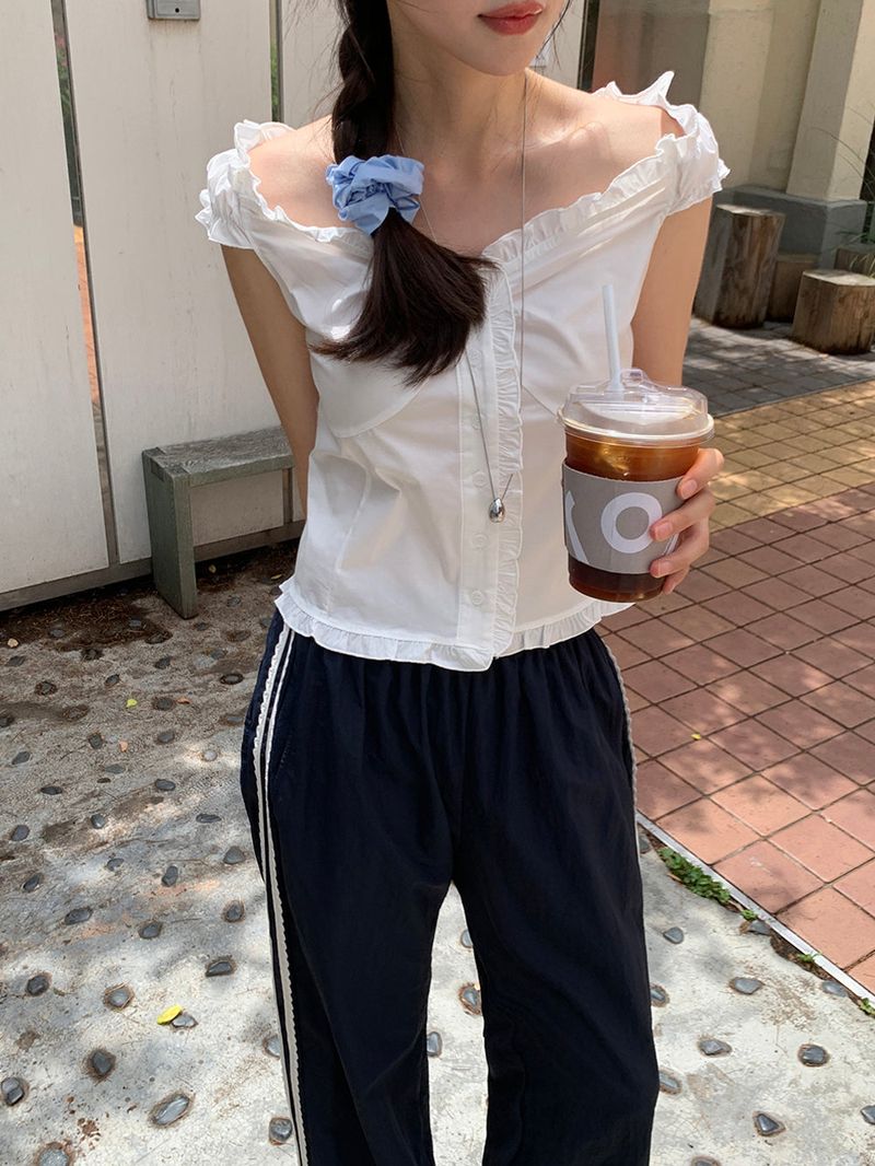 [MADE] Rollton nylon lace track bendable pants