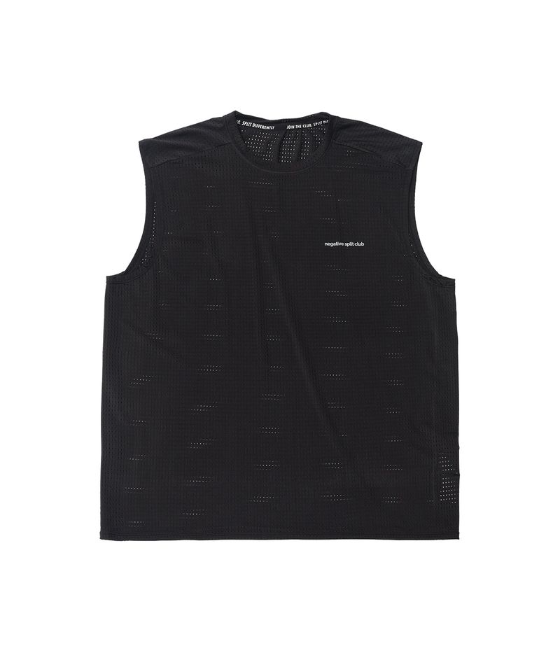negative split club（ネガティブスプリットクラブ）の「Air Vent Solid Singlet (Black)（Tops）」