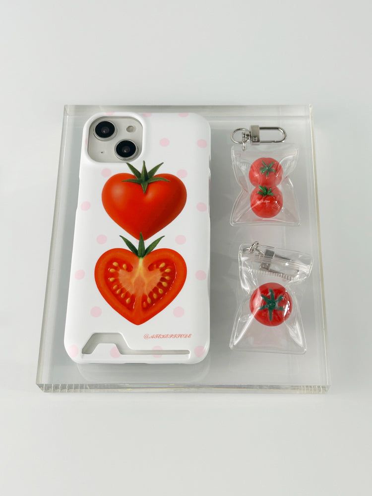 Heart Tomato Card Hard Case