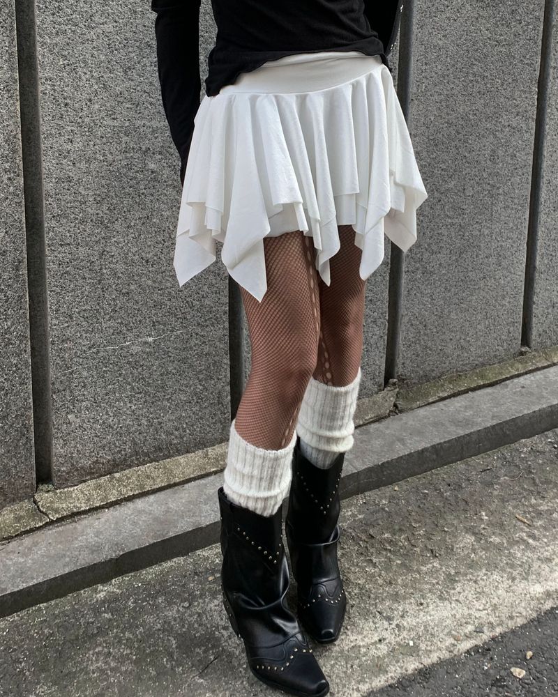 Flare cancan skirt
