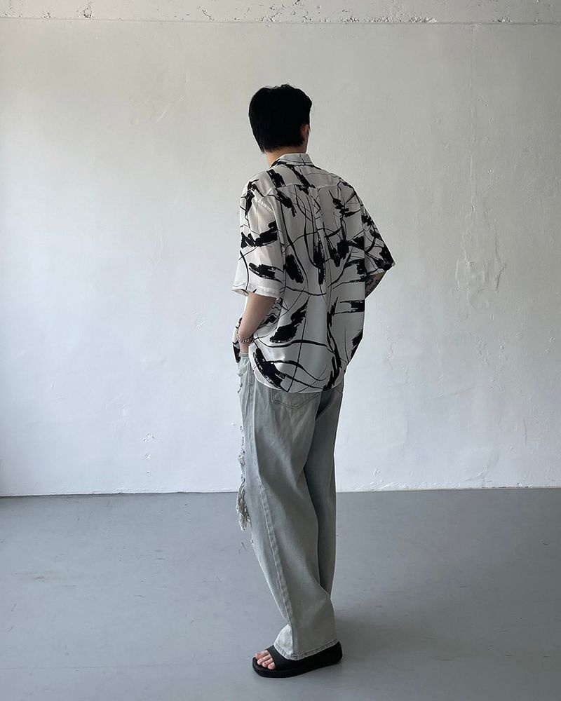 OWN Drawing Pattern Shirt (2 colors)
