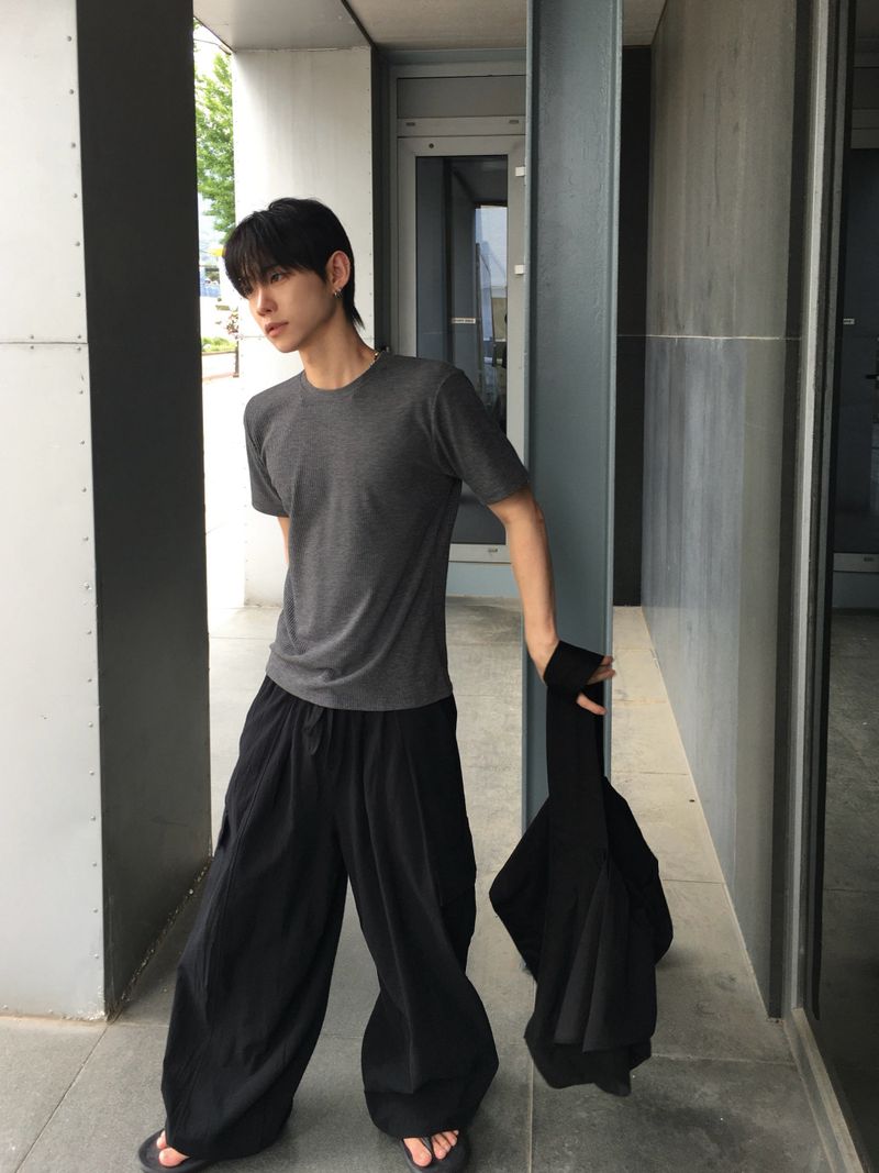 Tobe Linen Cargo Wide Pants 3C