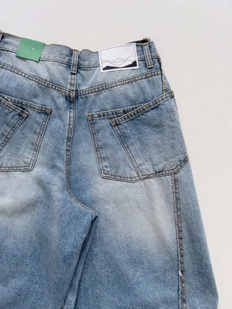 552 Cut-out Wide Denim Pants