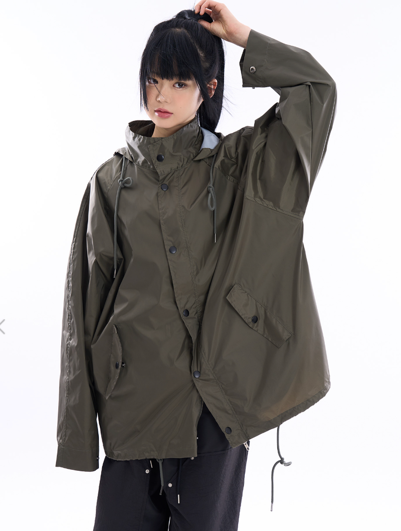 Raucohouse(ラウコハウス)の「フィッシュテールラグランオーバーレインコート(ジャケット/アウター)」