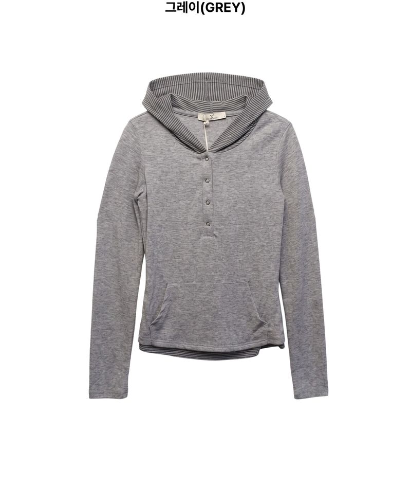 Monde Deep Henley Hoodie