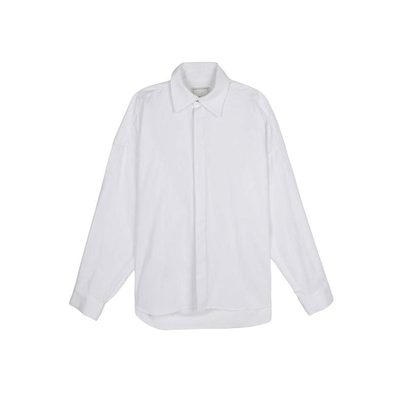 ASCLO Hidden Various Button Overfit Shirt (4color)