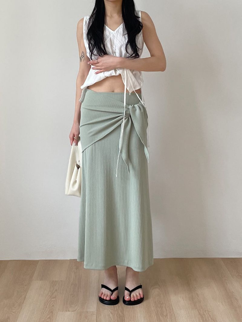 Hachi Shirred Strap Sleeveless Blouse