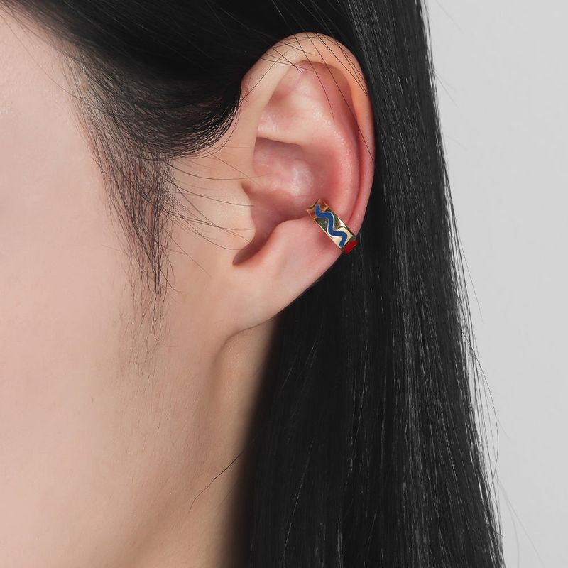 DOODLE EARCUFF(3mm) SILVER925(18K GOLD PLATED)