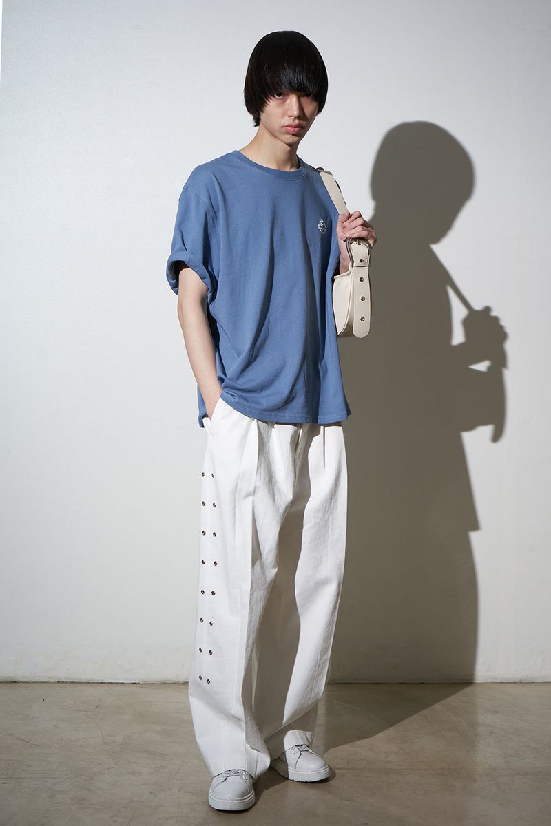 H-Buckle Soft Leather Hobo Bag (ivory)