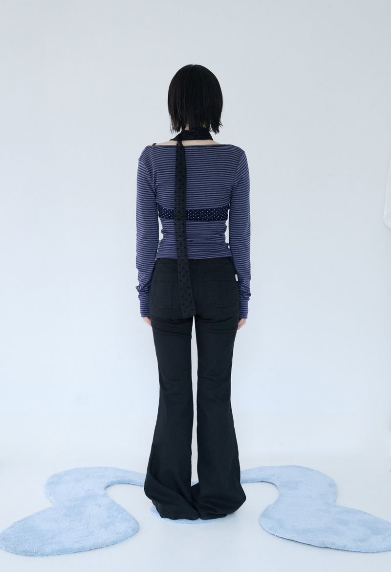 MIXED PATTERN CAMI & BOLERO SET NAVY