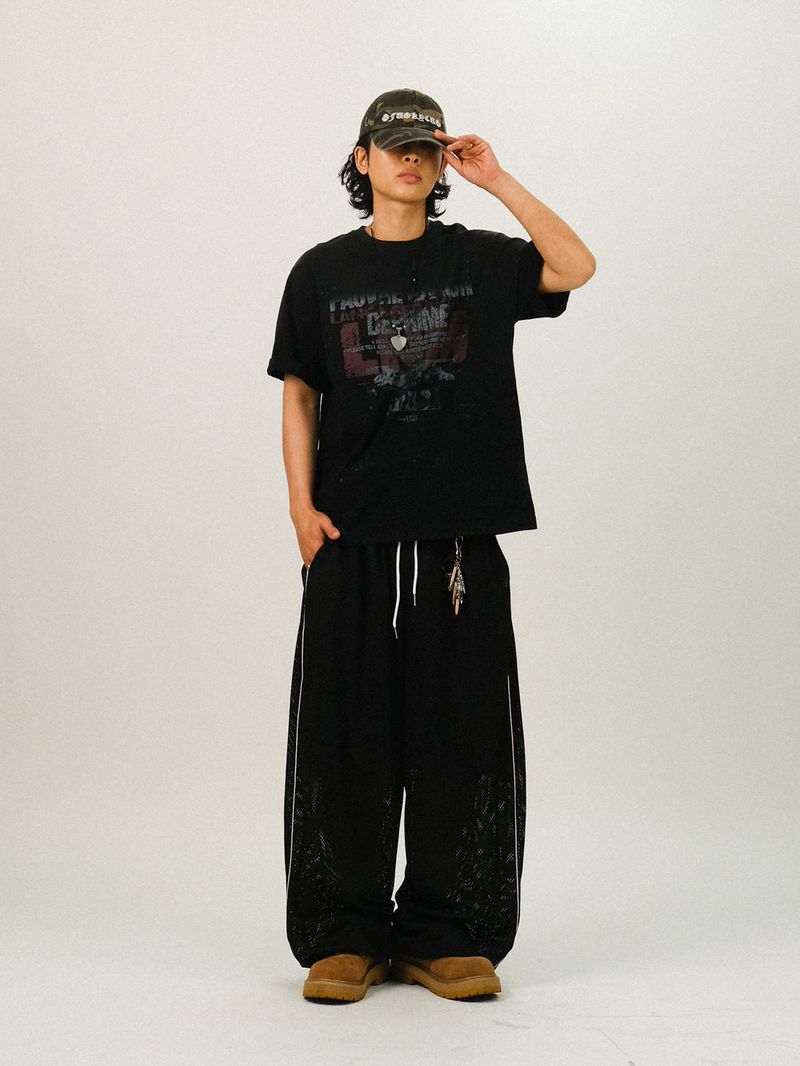 LU Gradation Vintage Printing 1/2 T