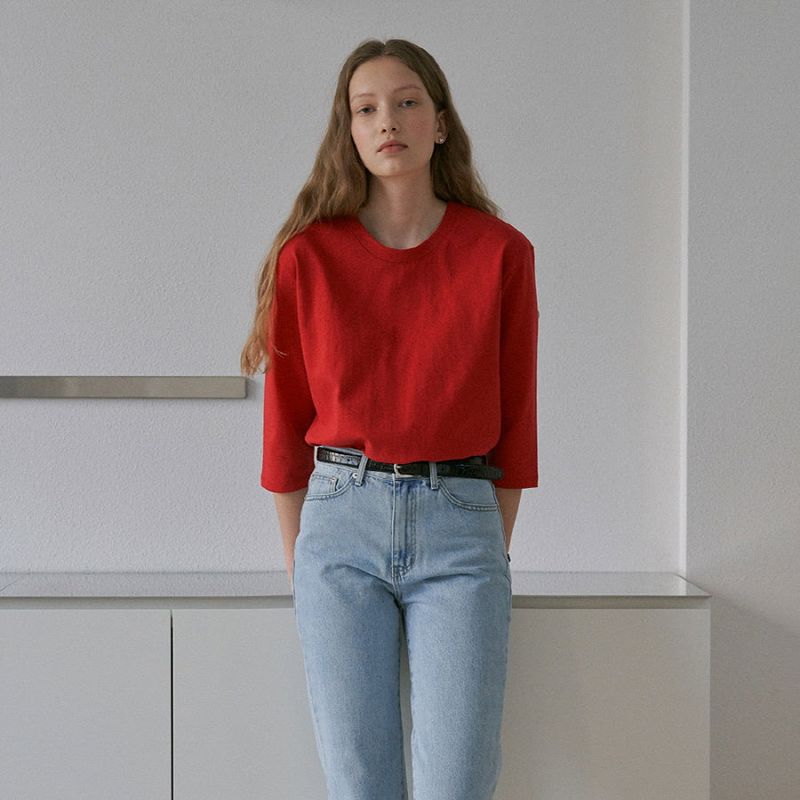 URAGO（ユラゴ）の「Our quarter Sleeve t-shirt（Tops）」