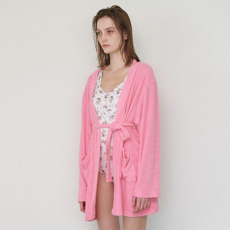  TOWEL BEACH ROBE, PINK