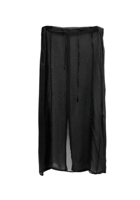 Sheer See-through Layered Long Skirt